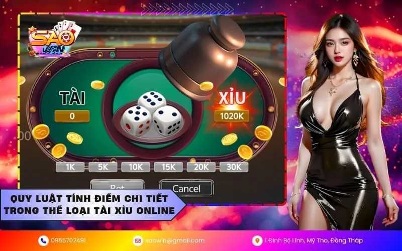 Quy luật tính điểm chi tiết trong thể loại tài xỉu online