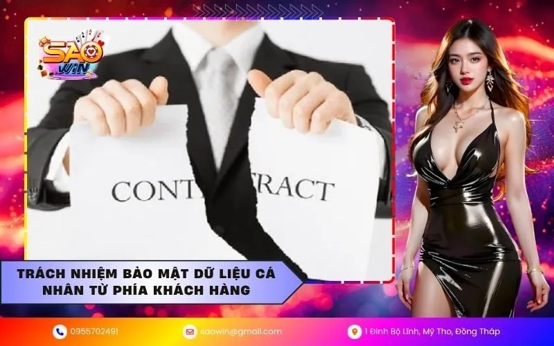Trách nhiệm bảo mật dữ liệu cá nhân từ phía khách hàng
